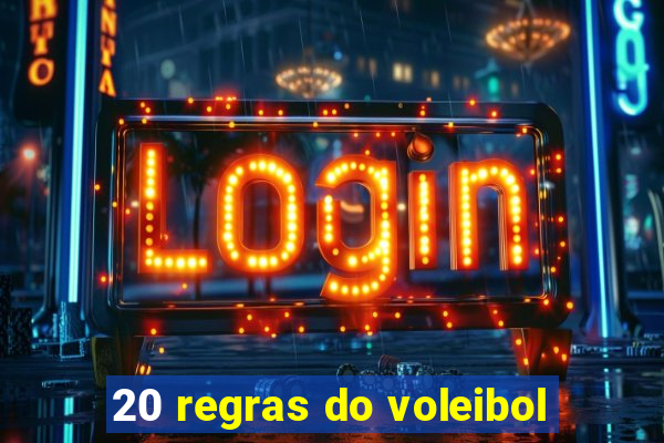 20 regras do voleibol